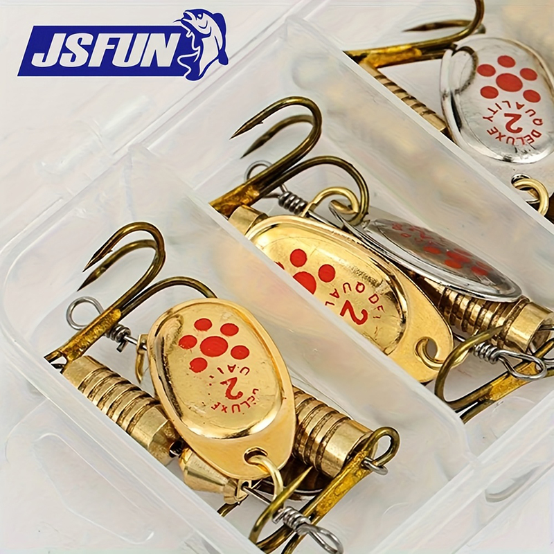 Fishing Lure Blade Bait - JSFUN 10pcs Set Umpan Spinner dengan