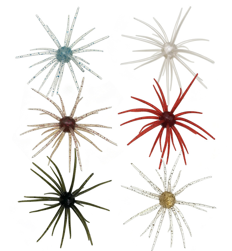 Fishing Lure Topwater - Grosir 20pcs Bola Berduri Bulu Laut