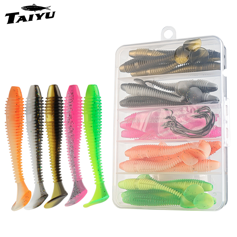 Fishing Lure Swimbait - TAIYU 25/35pcs/Set Set Umpan Pancing Lunak