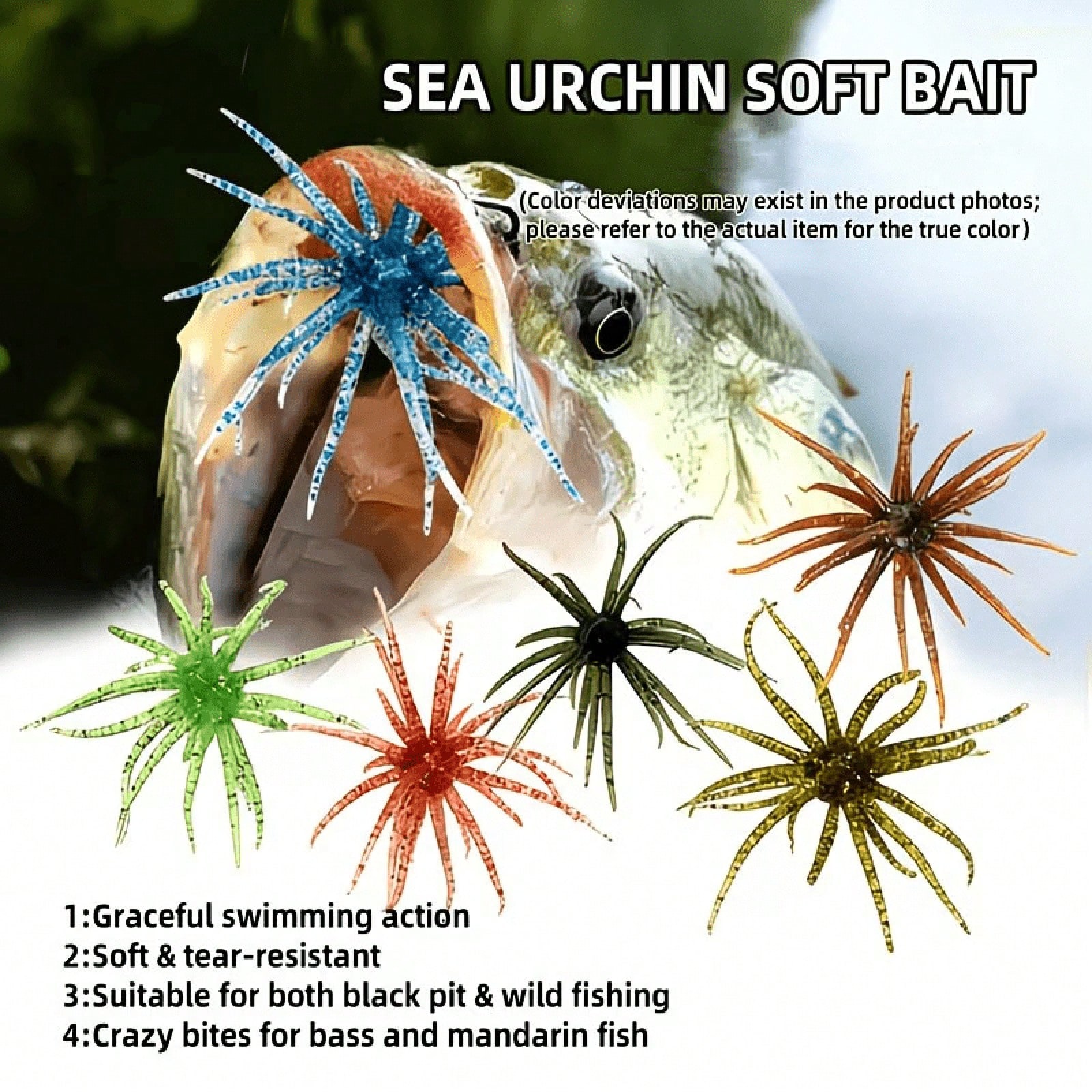 6Pcs Umpan Lunak Landak Laut,  - Fishing Lure Topwater ulasan dan harga