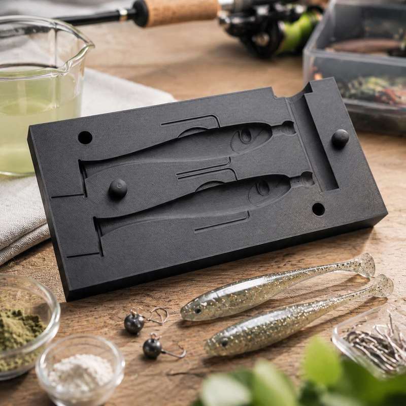 Cetakan Umpan Lunak 66mm, Alat - Fishing Lure Making Kit ulasan dan harga